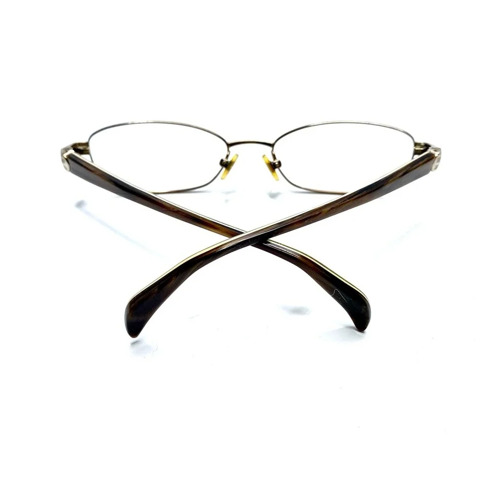 Kate Spade Brown Metal Tortoise Green Temple Oval Glasses 0EQ6 51 16 130